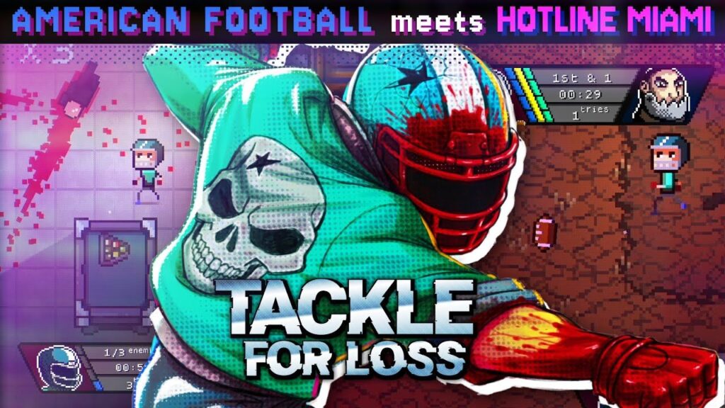 アメフト選手がタックルで犯罪組織を壊滅！？『Hotline Miami』の系譜を継ぐ2Dアクション『Tackle for Loss』が熱い #tackleforloss