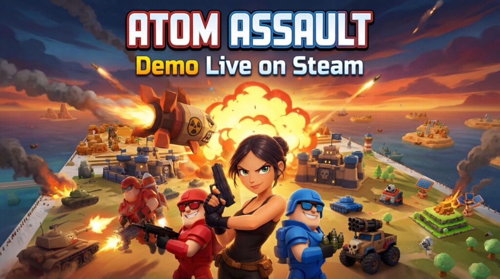 爆発と混沌のRTS再来！核ミサイルを自ら操縦する「Atom Assault」体験版プレイレポート #atomassault