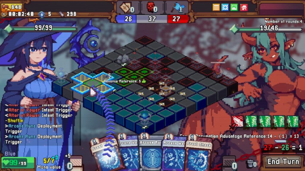 盤面を塗りつぶして敵を圧倒せよ！陣取り×デッキ構築ローグライク『Rainbow Legends』デモ版プレイレポート #rainbowlegends
