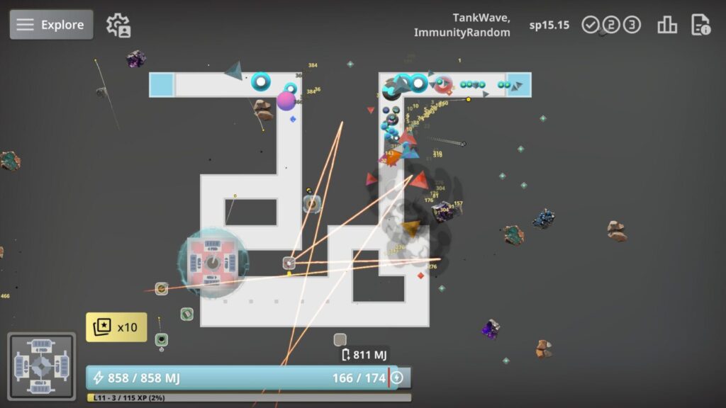 自由な弾道が画面を埋め尽くす!無限のビルドに没頭するタワーディフェンス『Sphere TD』レビュー #spheretd 自由な弾道が画面を埋め尽くす!無限のビルドに没頭するタワーディフェンス『Sphere TD』レビュー #spheretd