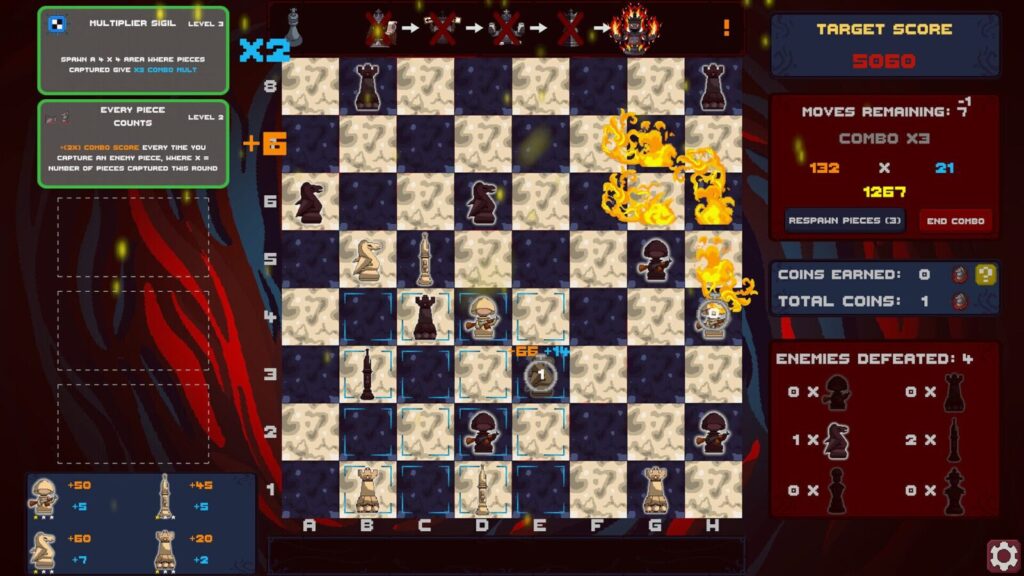 盤面を破壊する快感!伝統的ボードゲームが爆発的コンボローグライクへ昇華した『Shattered Chess』レビュー #ShatteredChess 盤面を破壊する快感!伝統的ボードゲームが爆発的コンボローグライクへ昇華した『Shattered Chess』レビュー #ShatteredChess