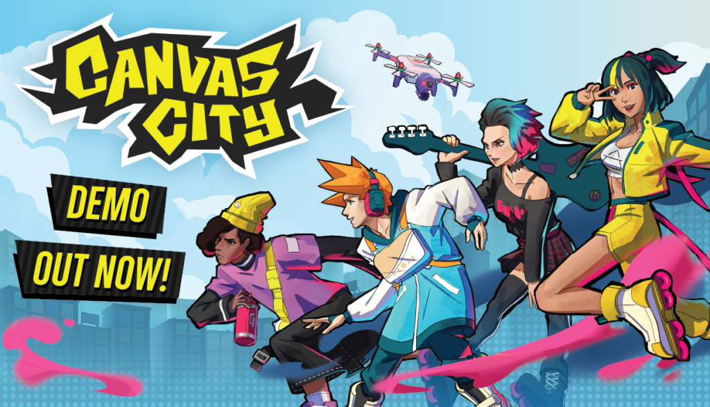 [PRESS] スケーターたちが街を取り戻す反抗系ターン制タクティクスRPG『Canvas City』のSteamデモ版が2026年8月24日に配信決定