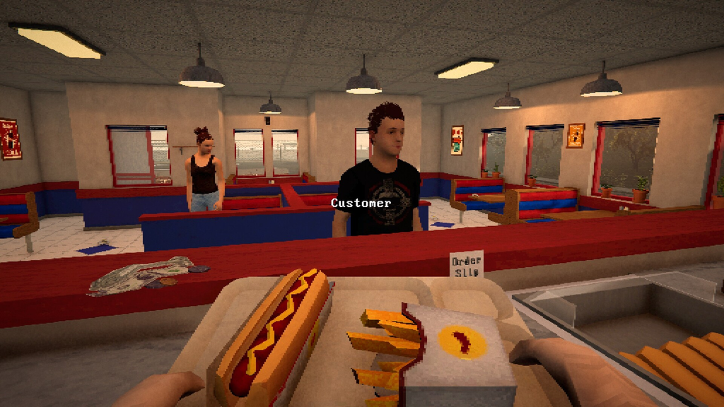 昼は接客、夜は禁断の墓掘り仕入れ？PS1風ダーク料理シム『Meat Grinder: Hotdog Simulator』プレイレビュー #meatgrindergame