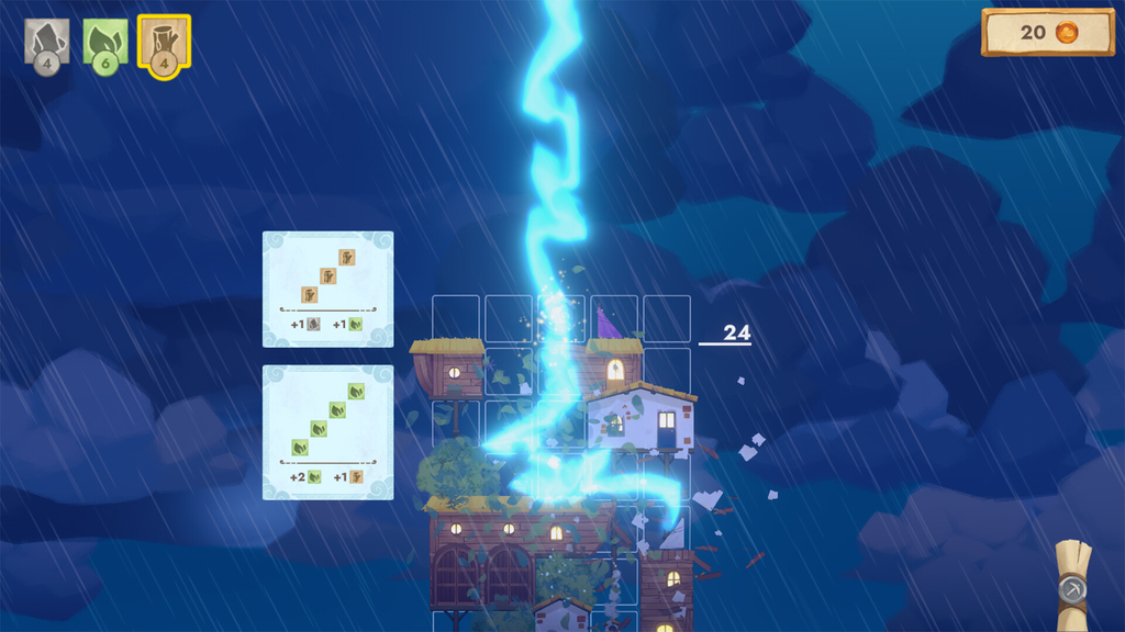 雲の彼方を目指す手描きタワー構築ストラテジー『Cloudscrapers』レビュー！心地よい癒やしと資源マネジメントの絶妙なジレンマ #Cloudscrapers