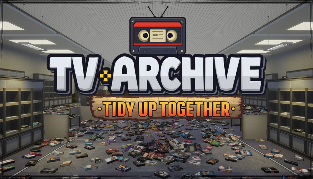 散らばるVHSを棚へ戻す快感！レトロ空間をお片付けする収納シム『TV Archive: Tidy Up Together』レビュー #tvarchive
