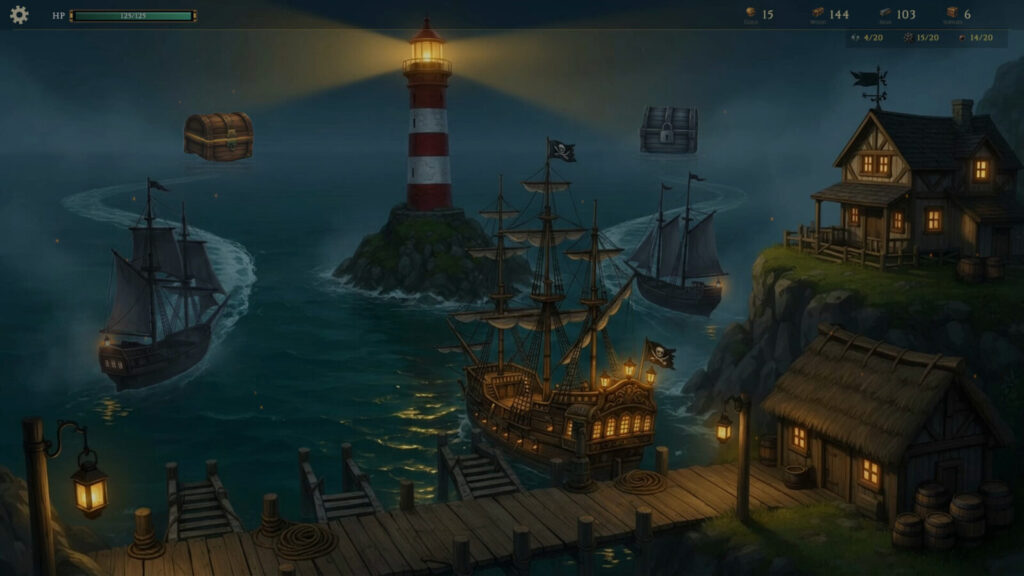 舷側を向ければ砲が火を噴く！船を組み上げて三つの海を制す海戦ローグライト『Pirate Twist』レビュー #piratetwist