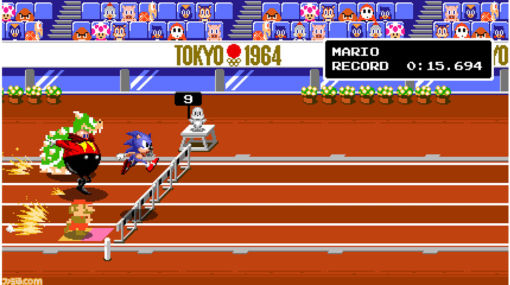 マリオ ソニック At 東京オリンピック Tm 400mハードルやカヌーなど ドット絵のキャラクターでプレイ可能な 東京1964年競技 を紹介 最新ゲーム情報 げーむにゅーす東京