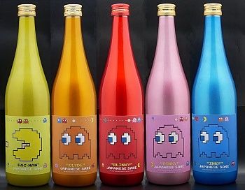 「パックマン日本酒シリーズ」7月4日発売！ パックマンやゴーストたちをイメージしたメタリックボトルで登場