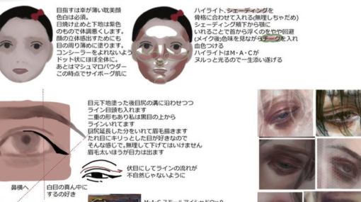 絵が上手い人はメイクも上手いのか 麗しい耽美なイラストを書く絵師さんによる かわいいよりも雰囲気ある顔になりたい私のメイク が参考になる Togetter 最新ゲーム情報 げーむにゅーす東京