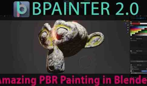 Bpainter 2 0 Blender上でのマテリアル テクスチャペイントを強化するアドオンの2 81対応版がリリース 最新ゲーム情報 げーむにゅーす東京